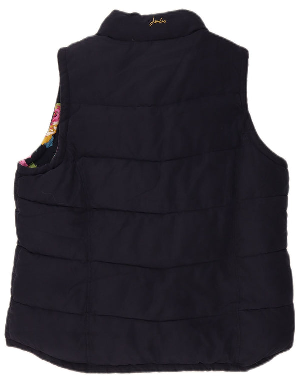 Gilet imbottito da donna Joules UK 18 XL poliestere blu navy