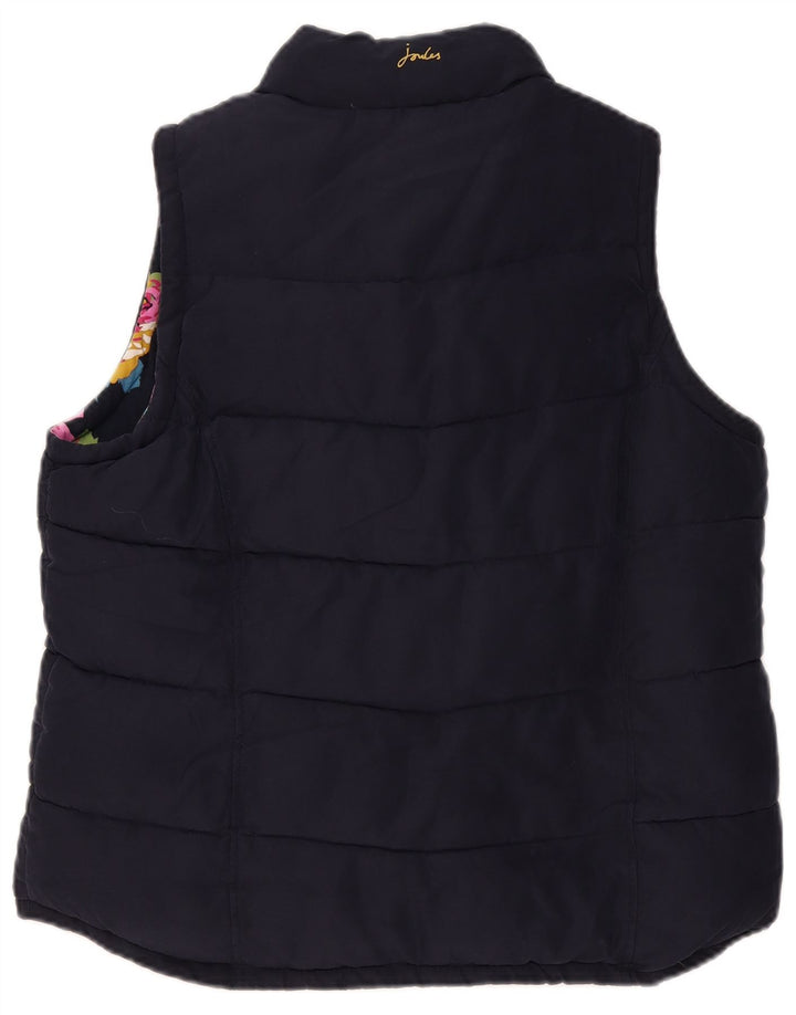 Gilet imbottito da donna Joules UK 18 XL poliestere blu navy