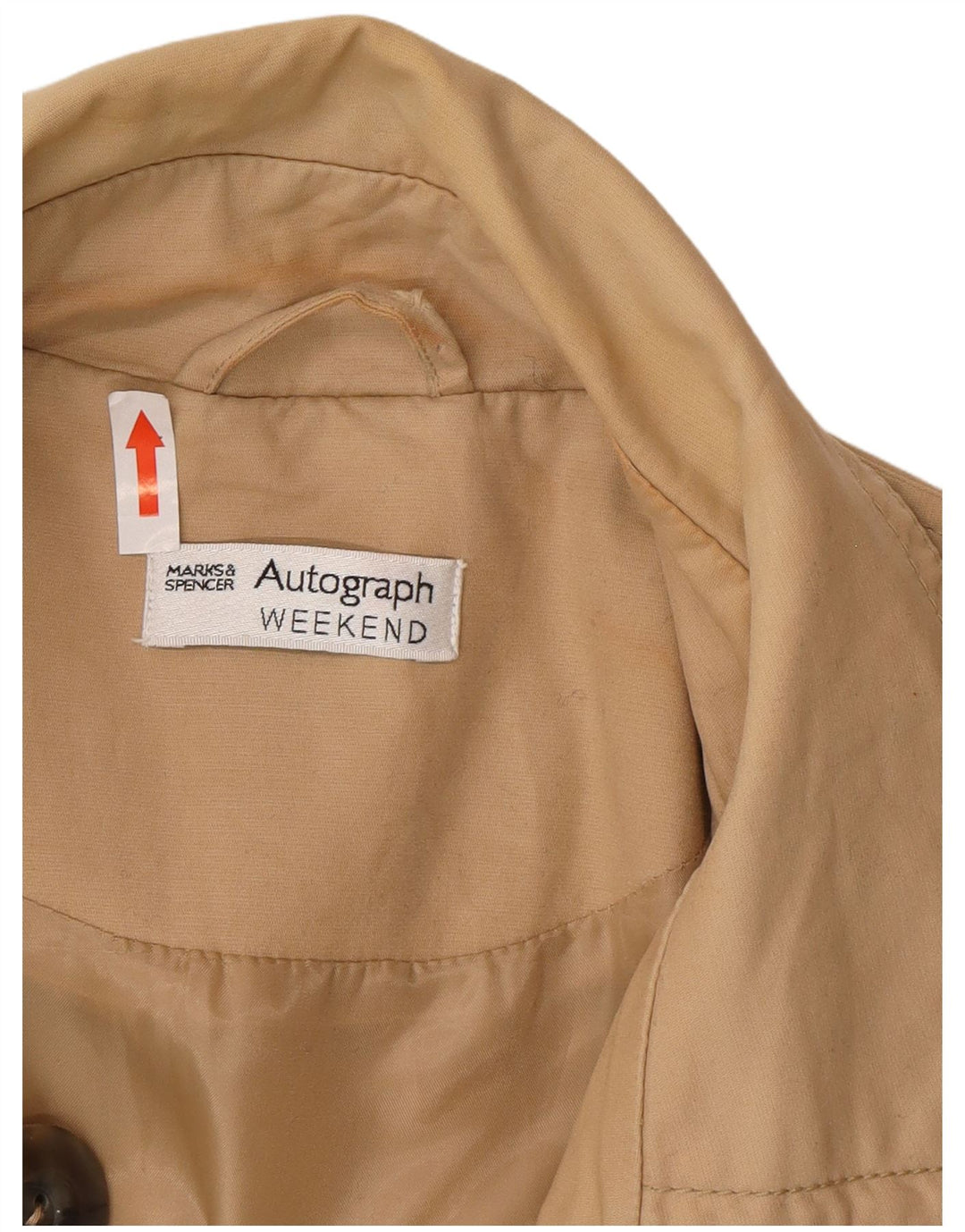 Trench autografato da donna Marks & Spencer UK 16 grande classico beige