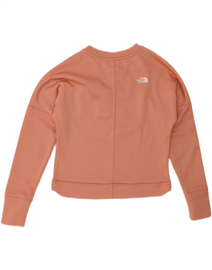 Felpa corta da donna The North Face UK 6 XS arancione poliestere