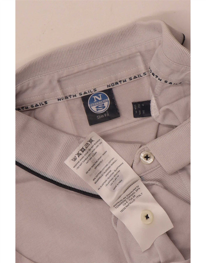 Polo North Sails da uomo slim fit XL in cotone grigio