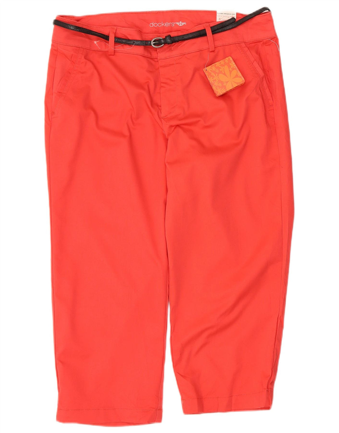 Pantaloni Capri da donna Dockers US 12 Large W34 L20 Cotone rosso