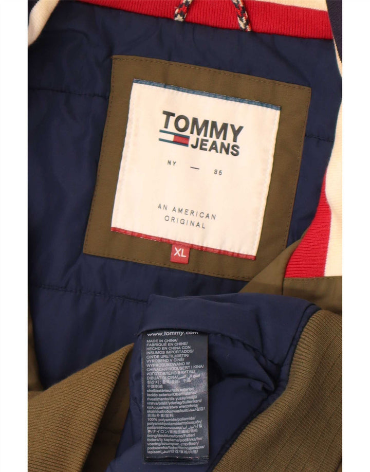 Giubbotto bomber da uomo Tommy Hilfiger UK 42 XL kaki poliammide