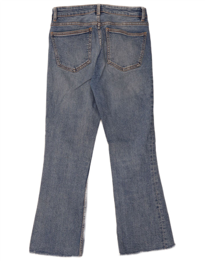 Jeans svasati da donna Zara EU 38 Small W28 L25 cotone blu