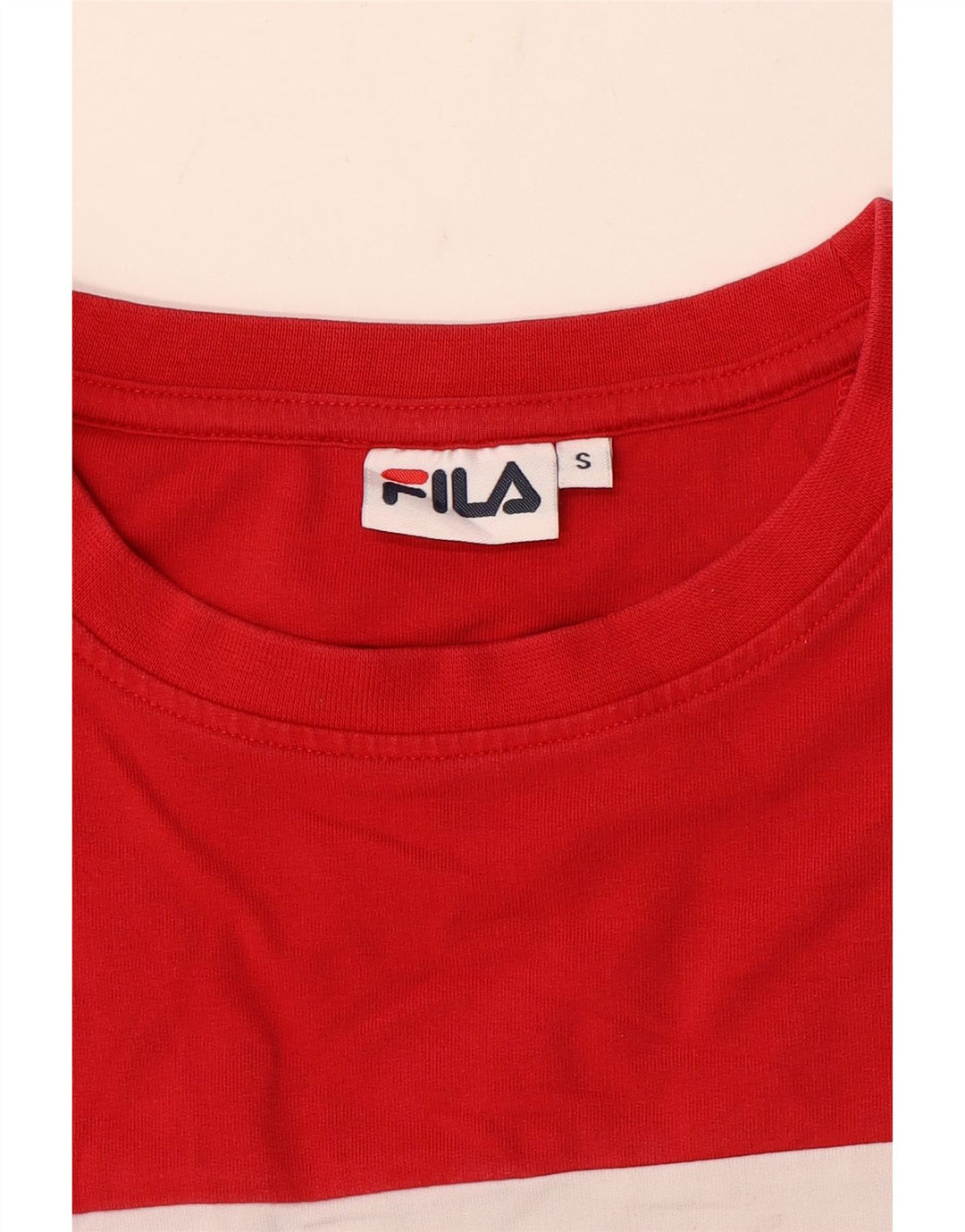 Felpa grafica da donna Fila Jumper UK 10 Small Red Colourblock