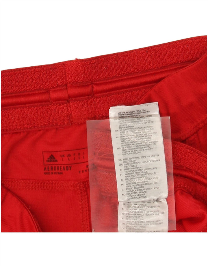 Pantaloncini sportivi Adidas Aeroready da uomo di grandi dimensioni in poliestere rosso