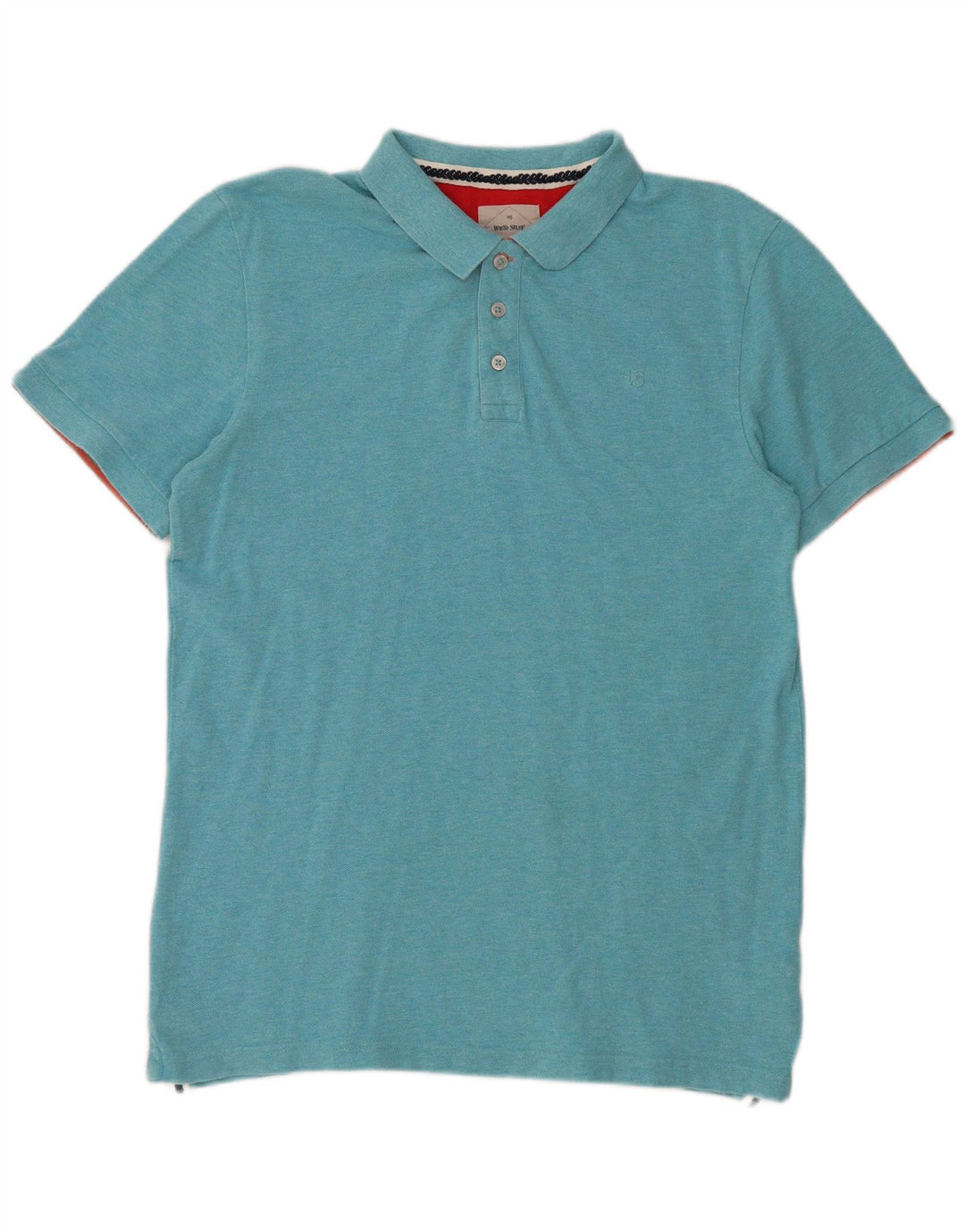 Polo da uomo White Stuff in cotone blu medio