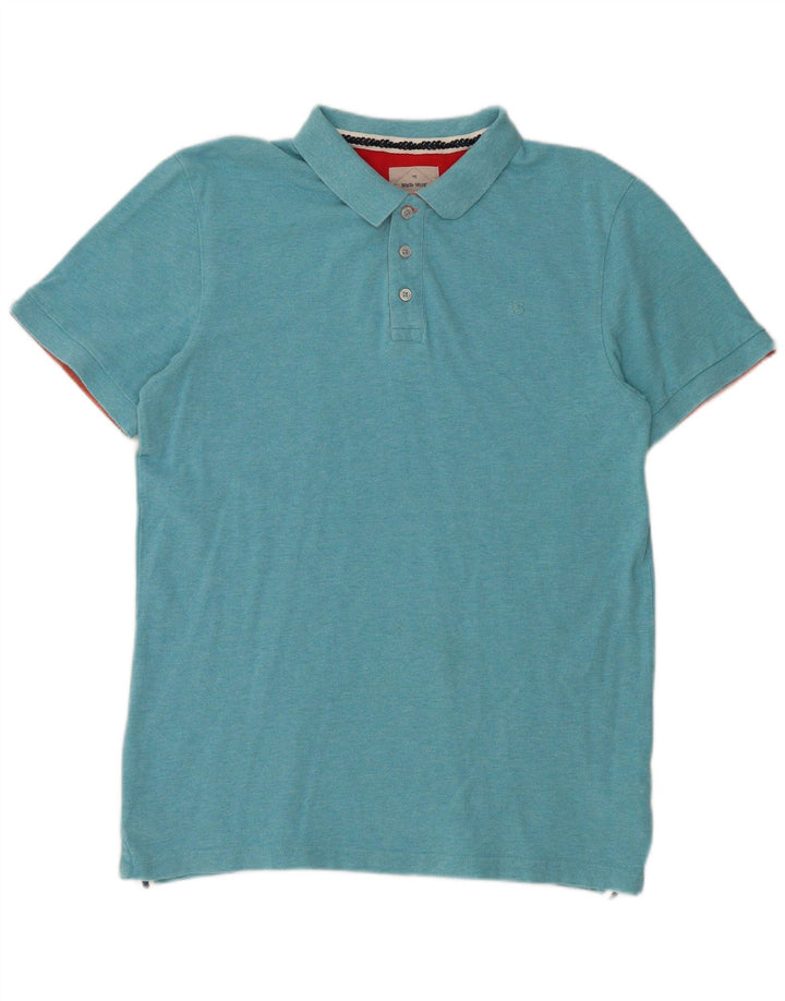 Polo da uomo White Stuff in cotone blu medio