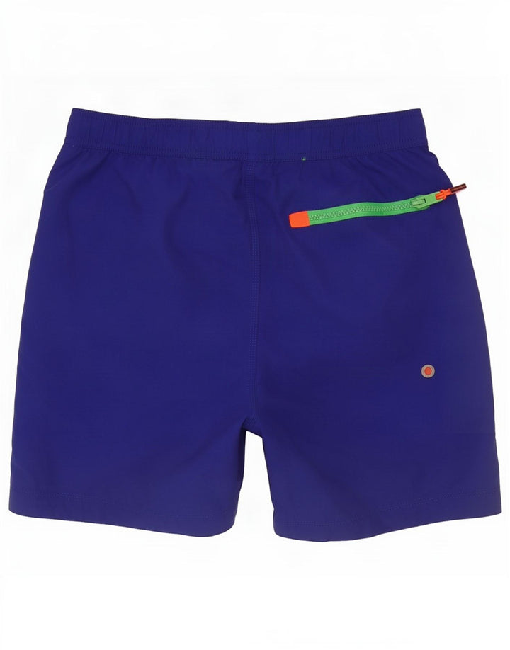 Pantaloncini da bagno grafici da uomo Superdry in poliestere blu medio