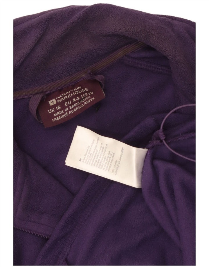 Giacca in pile da donna Mountain Warehouse UK 16 grande poliestere viola