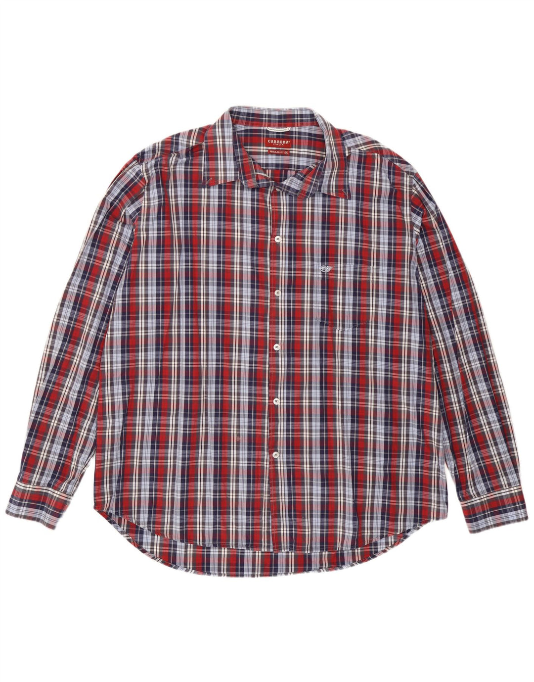 Camicia Carrera da uomo vestibilità regolare 3XL in cotone a quadri multicolore