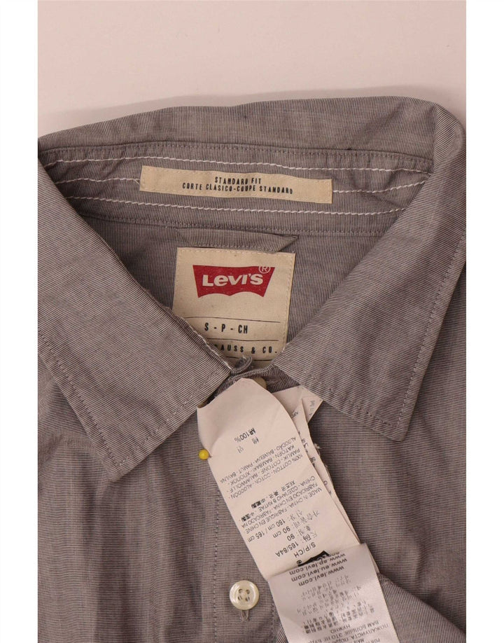 Camicia Levi's da uomo vestibilità standard piccola in cotone grigio