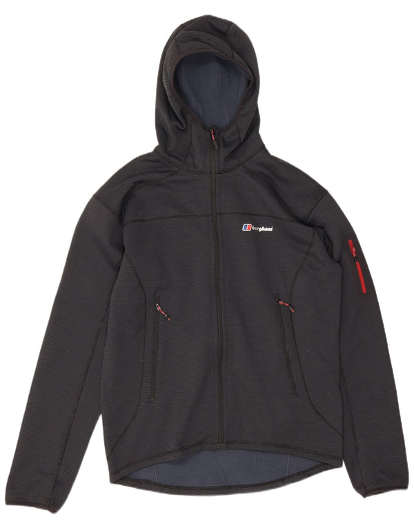 Maglione con cappuccio e zip da uomo Berghaus grande in poliestere maculato blu navy
