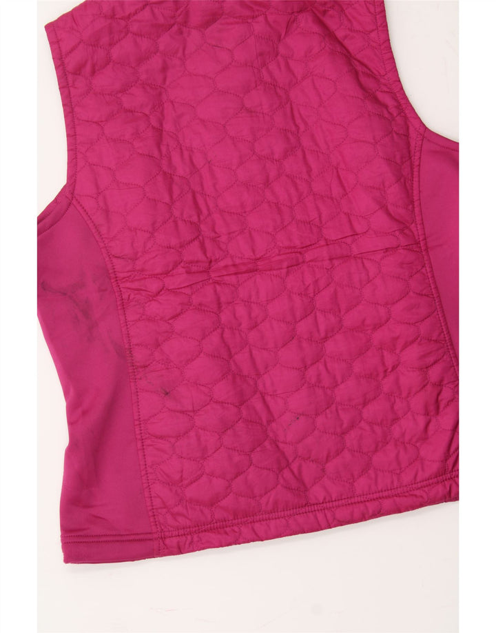 L.L.BEAN Womens Quilted Gilet UK 14 Medium Pink Polyester Vintage L.L.Bean and Second-Hand L.L.Bean from Messina Hembry 