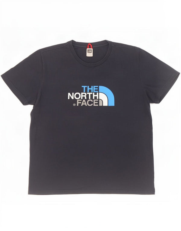 T-shirt grafica da uomo The North Face Top XL in cotone blu navy