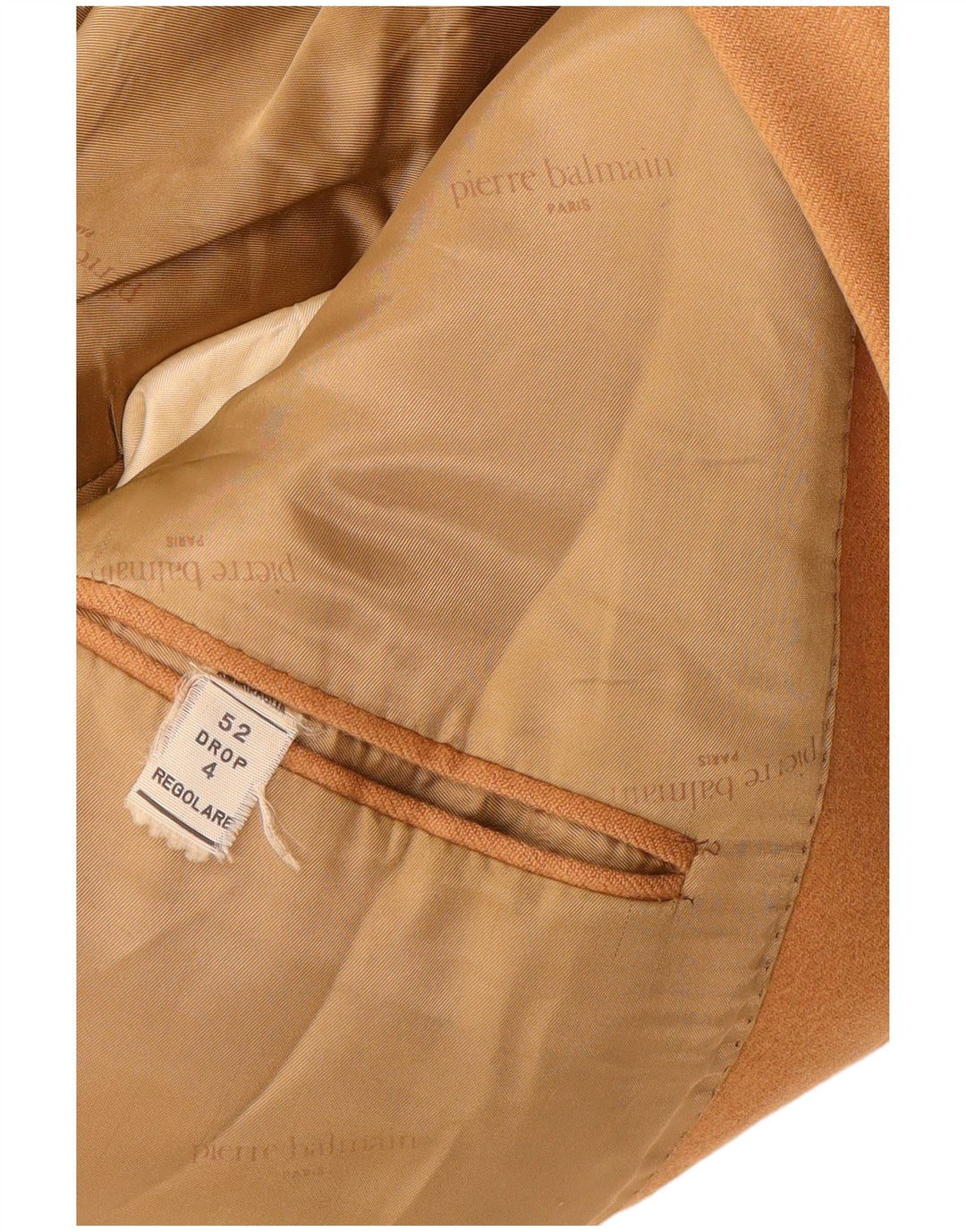 Giacca blazer da uomo a 2 bottoni Pierre Balmain IT 52 XL Marrone