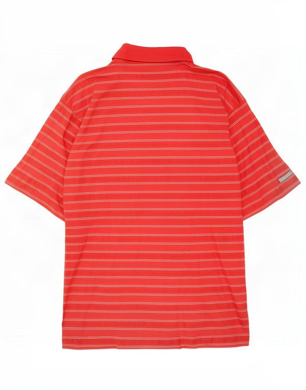 Polo Nike Uomo UK 42/44 Grandi Righe Rosse
