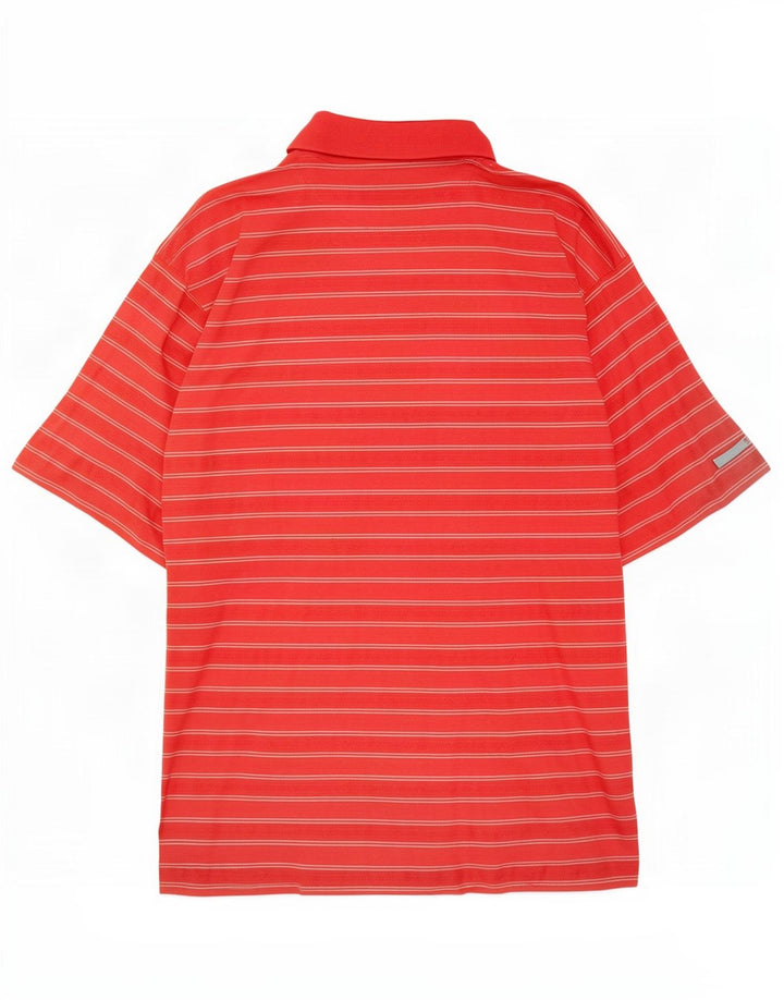 Polo Nike Uomo UK 42/44 Grandi Righe Rosse