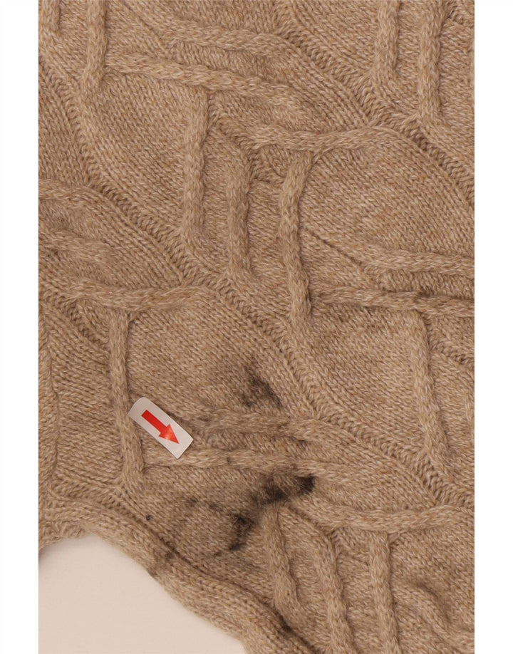 Maglione maglione girocollo da uomo Marks & Spencer piccolo beige in poliammide