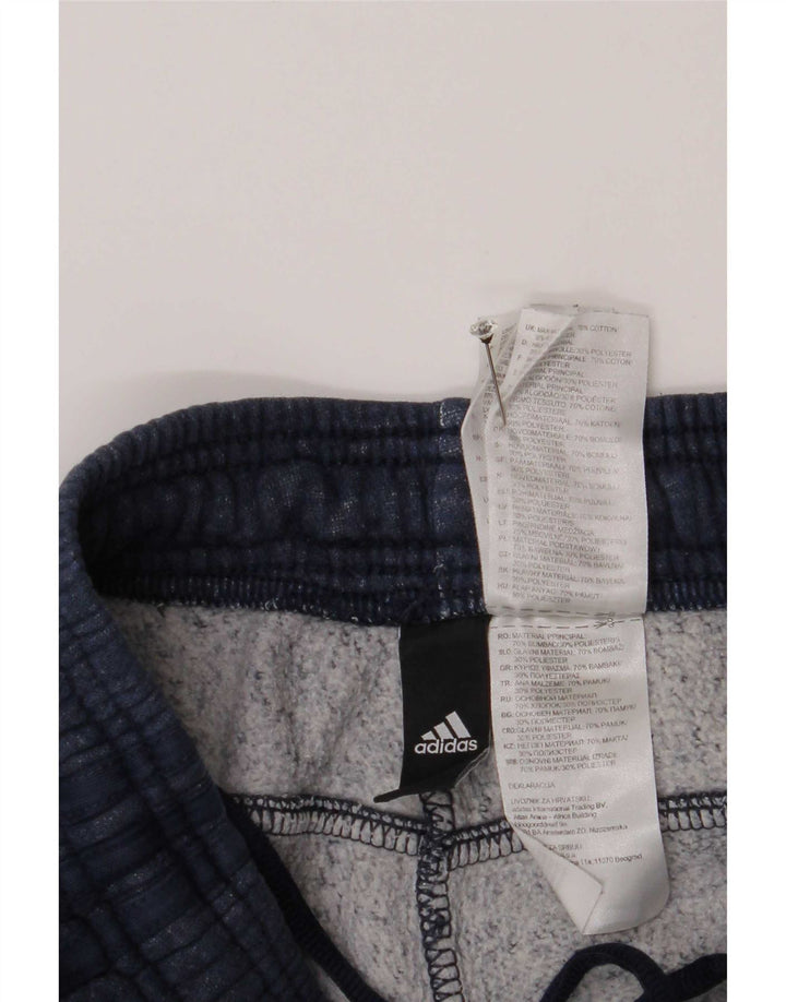 Pantaloni da tuta da uomo Adidas Joggers piccoli in poliestere blu navy