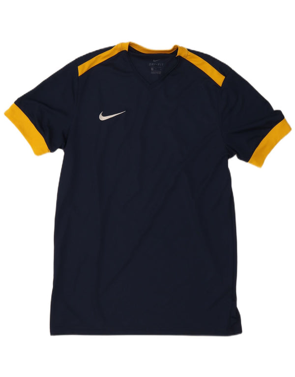 T-shirt Nike Dri Fit da uomo, taglia grande, color block blu navy