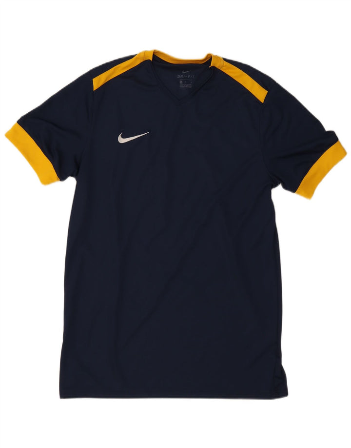 T-shirt Nike Dri Fit da uomo, taglia grande, color block blu navy