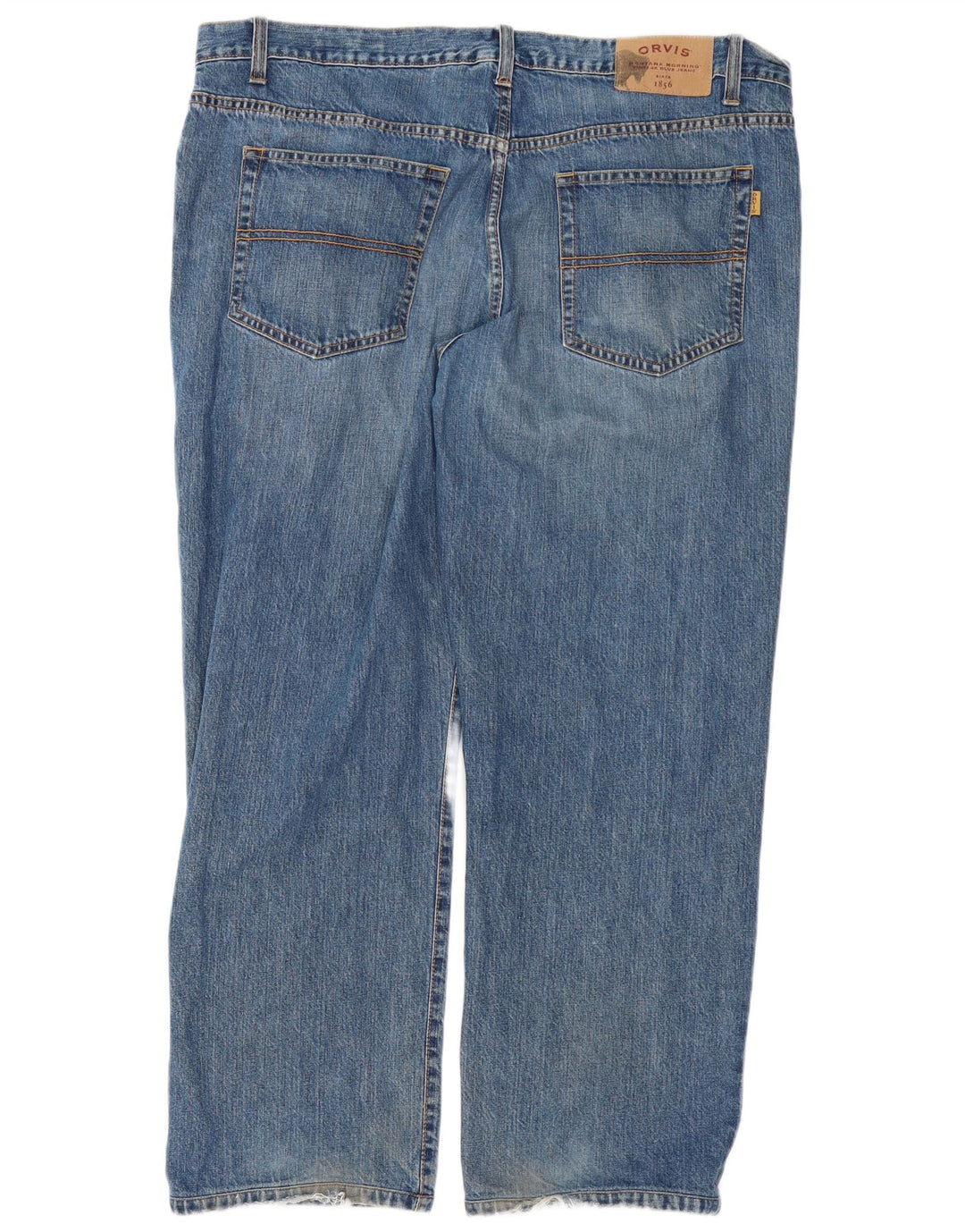 Jeans dritti da uomo Orvis W44 L30 cotone blu