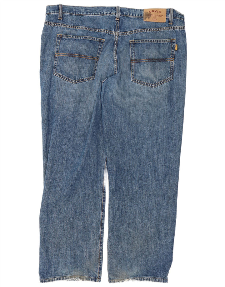 Jeans dritti da uomo Orvis W44 L30 cotone blu