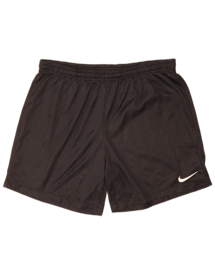 Pantaloncini sportivi Nike da uomo grandi in poliestere a righe nere