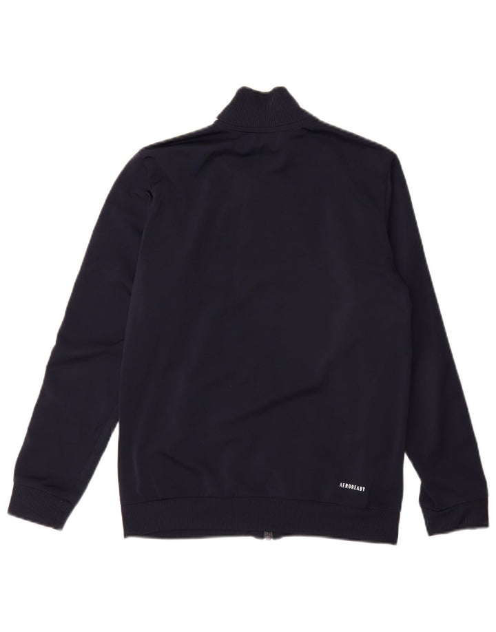 Giacca da tuta ADIDAS Aeroready per ragazzi 11-12 anni blu navy