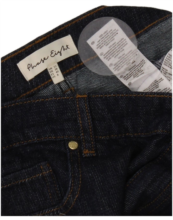 Jeans dritti da donna Phase Eight UK 12 Medio W30 L32 Cotone blu navy