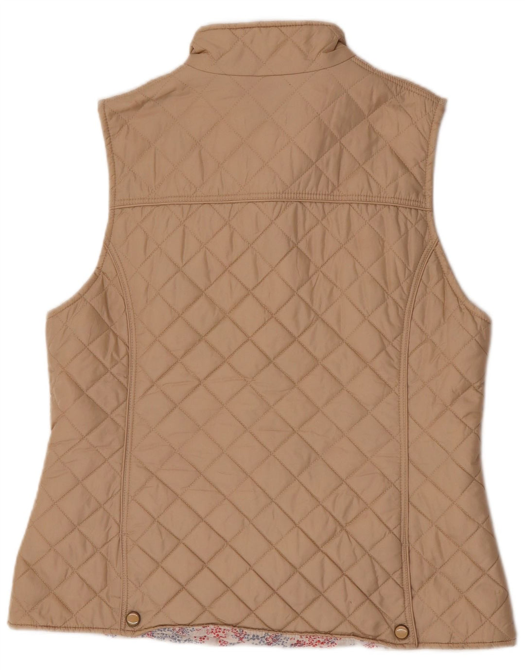 Gilet trapuntato da donna Jack Murphy UK 16 grande nylon beige