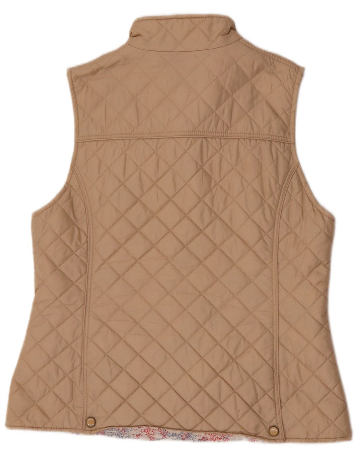 Gilet trapuntato da donna Jack Murphy UK 16 grande nylon beige