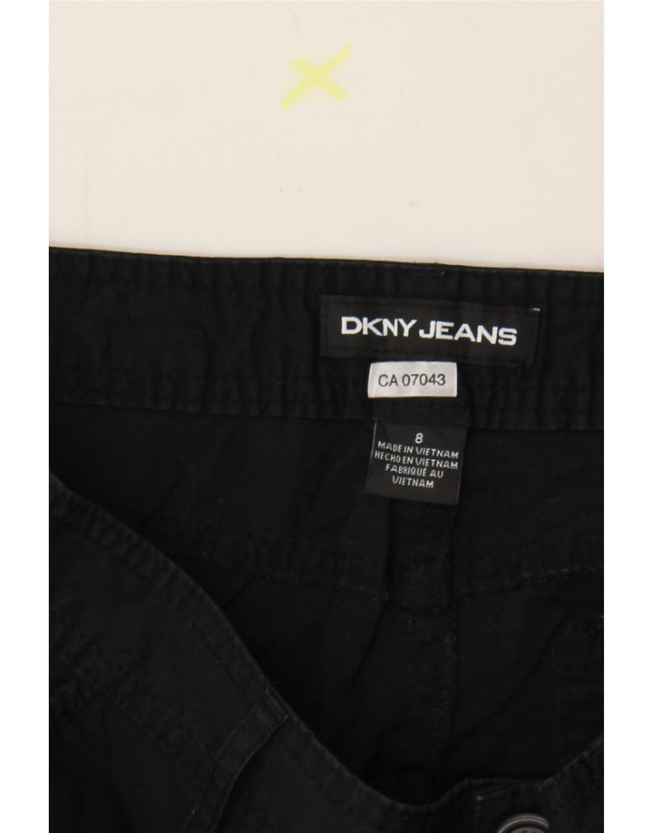 DKNY Womens Casual Shorts US 8 Medium W30  Black Cotton Vintage Dkny and Second-Hand Dkny from Messina Hembry 