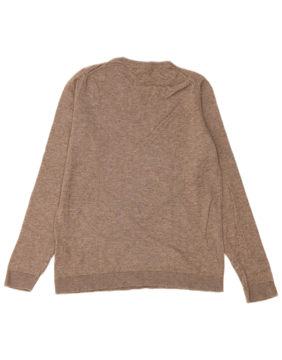 Maglione maglione girocollo da donna Massimo Dutti UK 10 piccolo lana beige