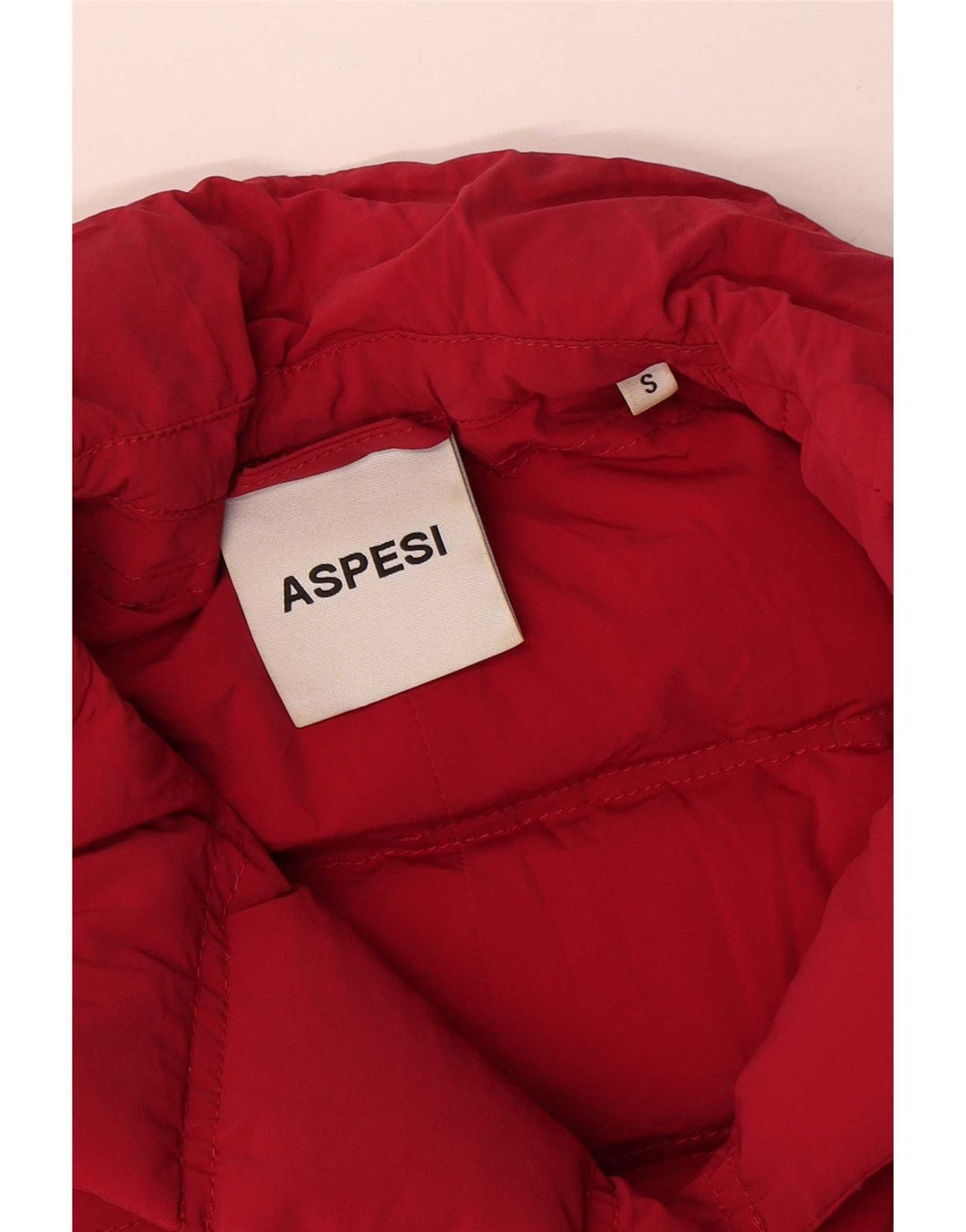 Cappotto imbottito doppiopetto oversize da donna Aspesi UK 10 piccolo rosso