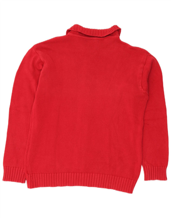 NORTH SAILS Mens Cardigan Sweater Large Red