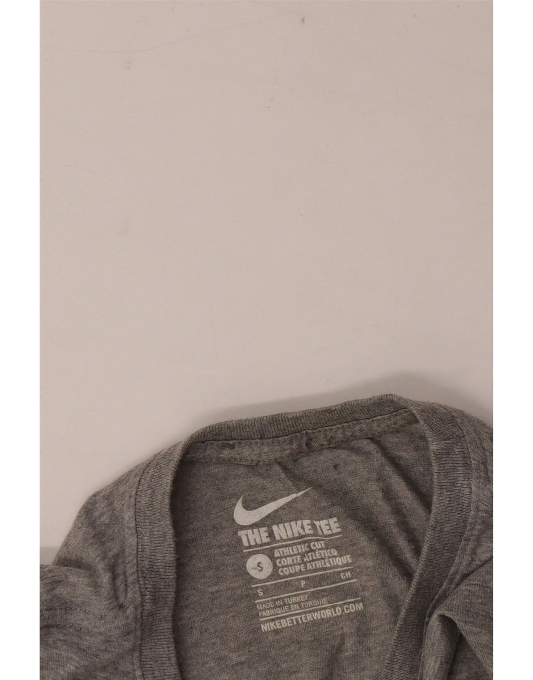 T-shirt Nike da uomo dal taglio atletico, piccola, grigia chiazzata
