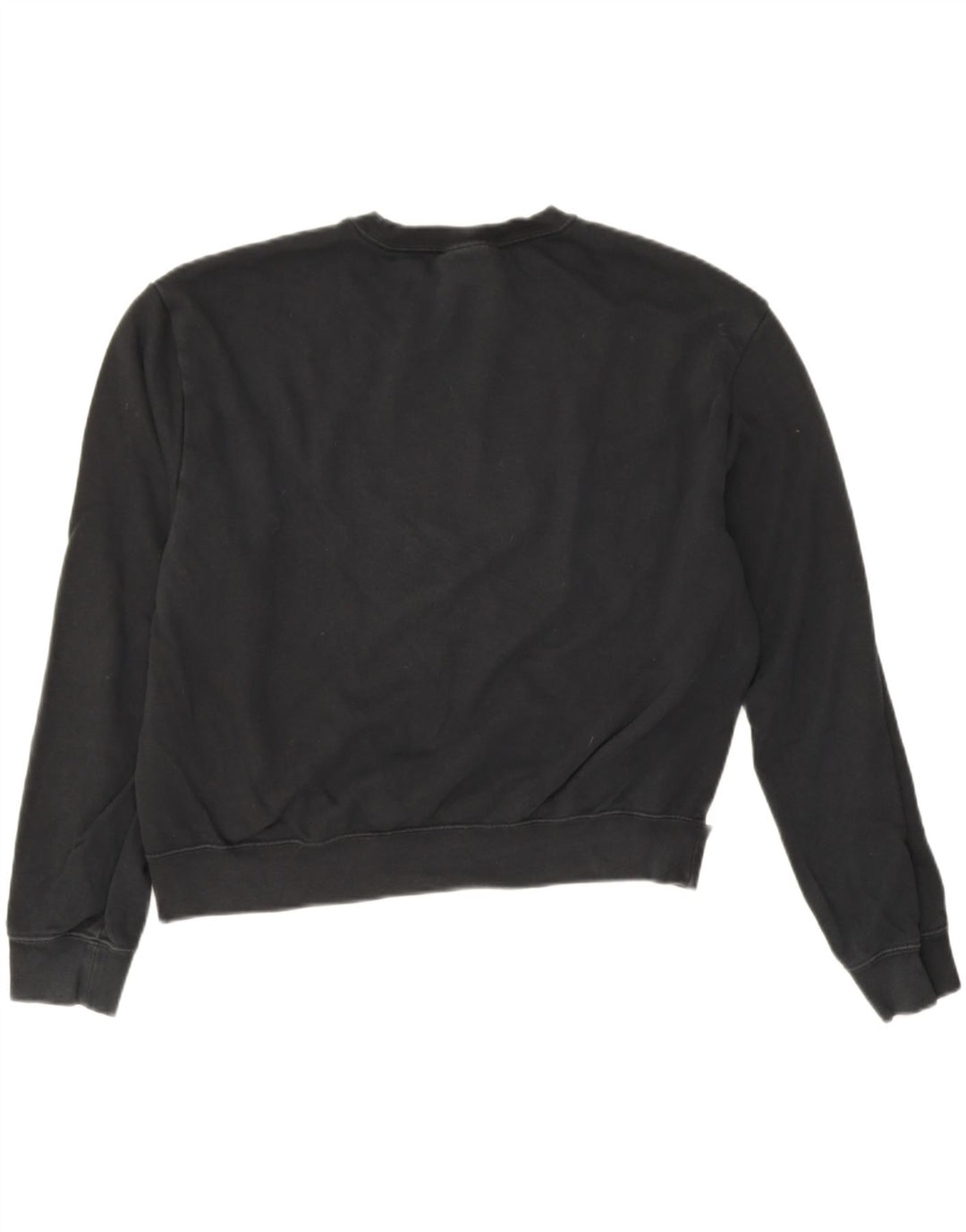 Felpa con grafica corta Nike da donna UK 14 Medium Black Colourblock