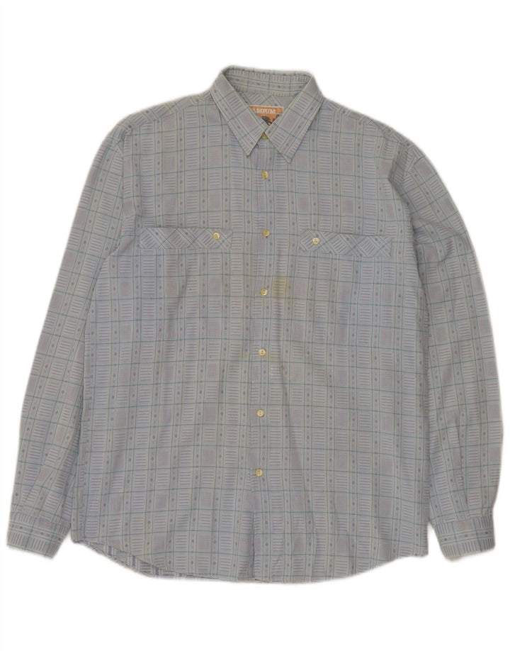 Camicia a quadri da uomo Wampum Small Blue Fair Isle