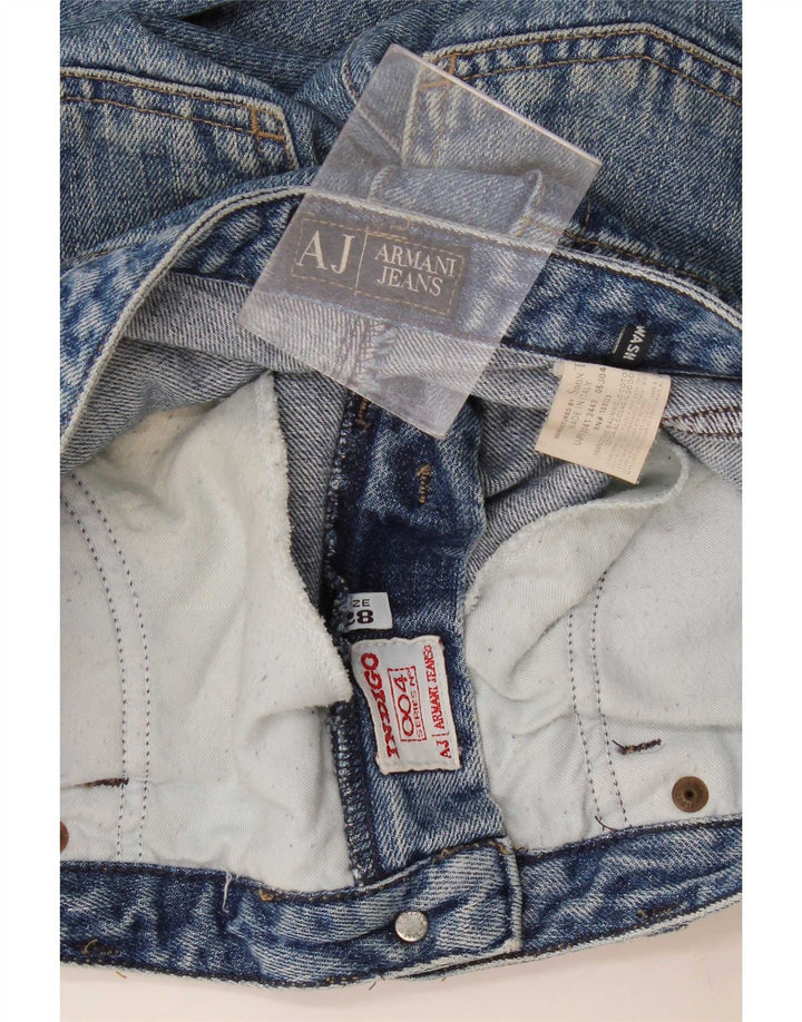 Jeans dritti da donna Armani W28 L28 cotone blu