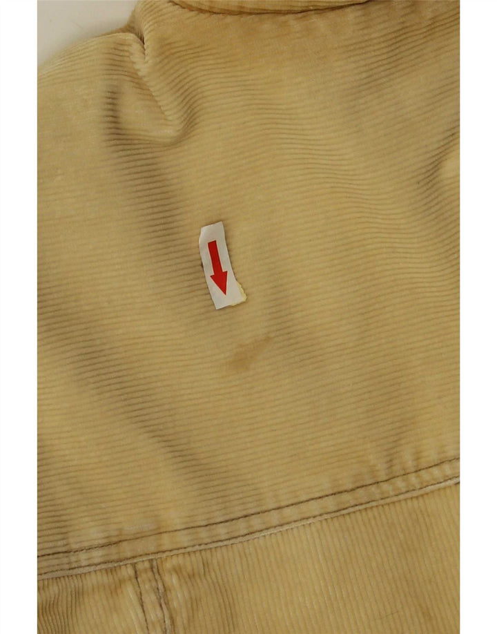 Giacca da uomo in velluto a coste Sherpa Bench UK 40 grande cotone beige