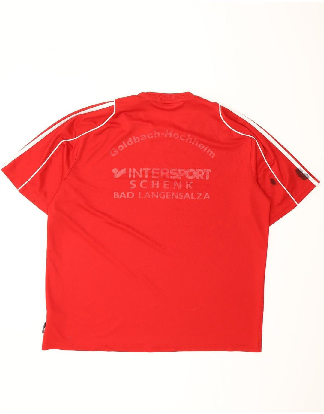 T-shirt grafica ADIDAS da uomo Climalite Top XL rosso poliestere
