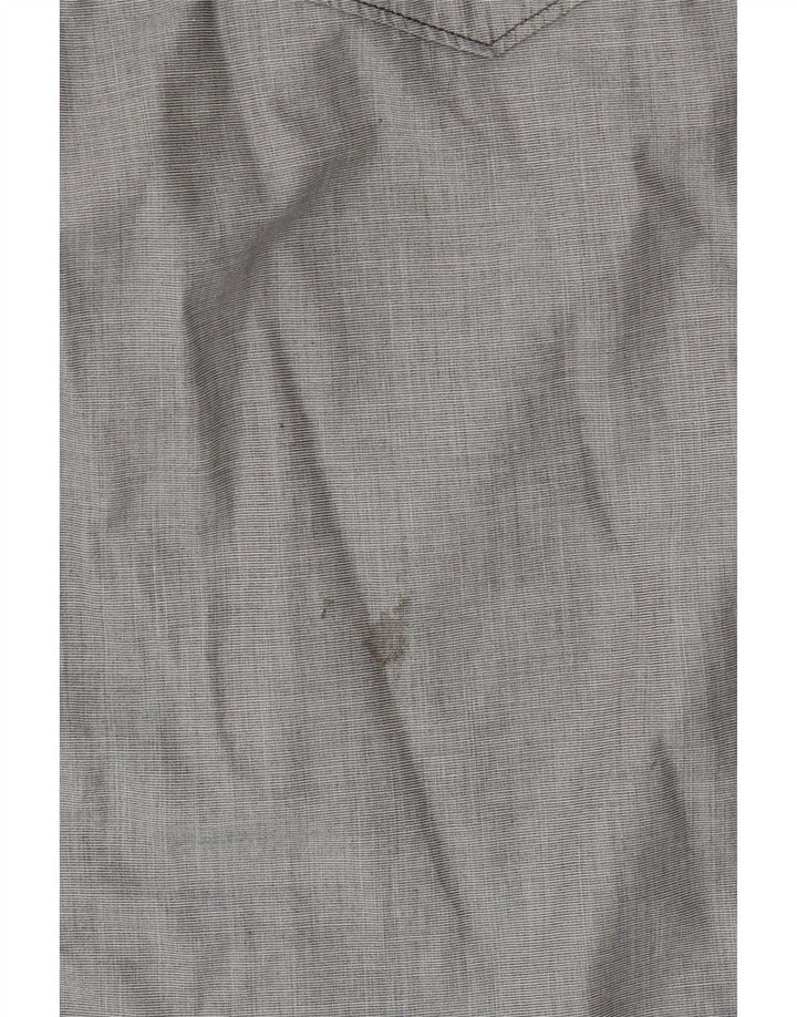Camicia grafica da uomo a maniche corte G-Star in cotone grigio medio