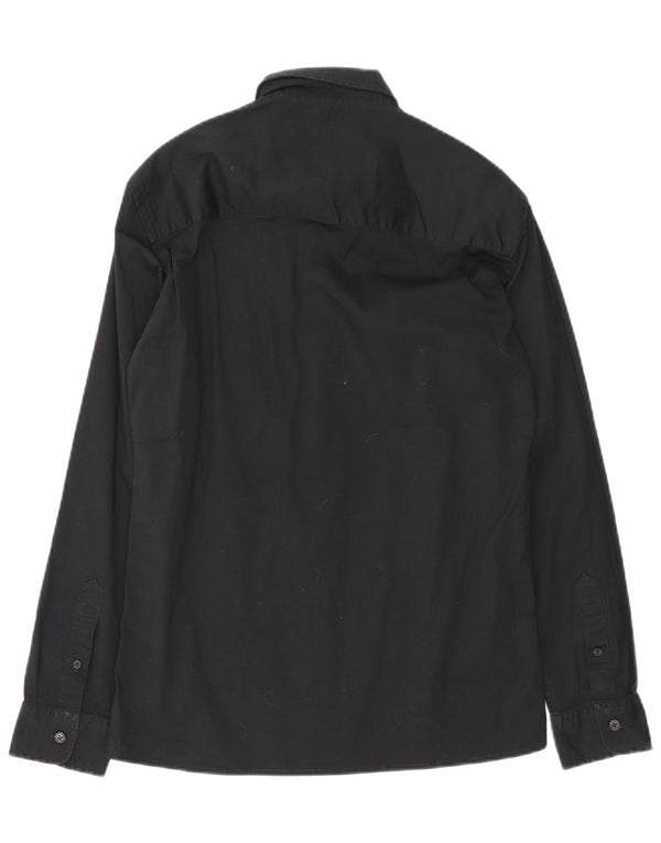 Camicia da uomo French Connection piccola in cotone nero