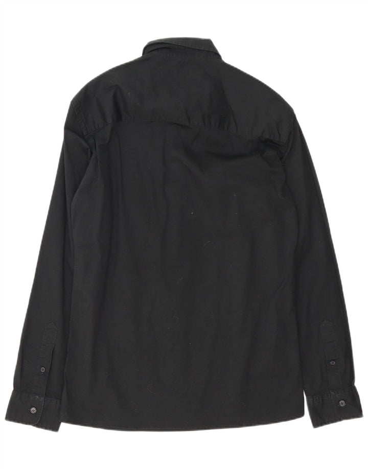 Camicia da uomo French Connection piccola in cotone nero