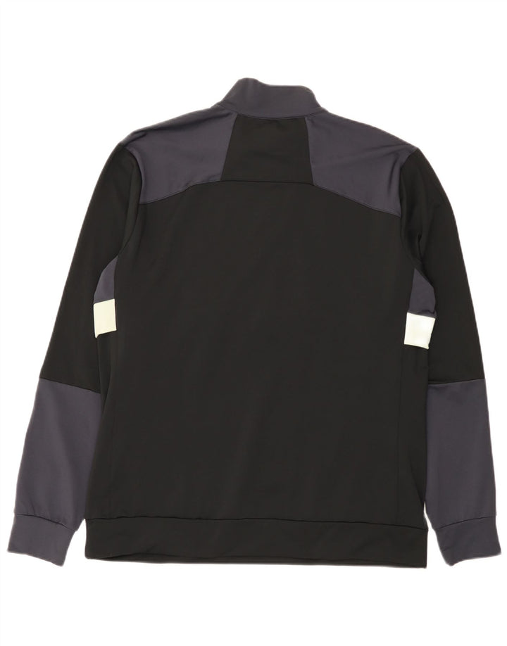 Lyle & Scott Felpa da uomo con collo con zip, maglione grande, colore nero