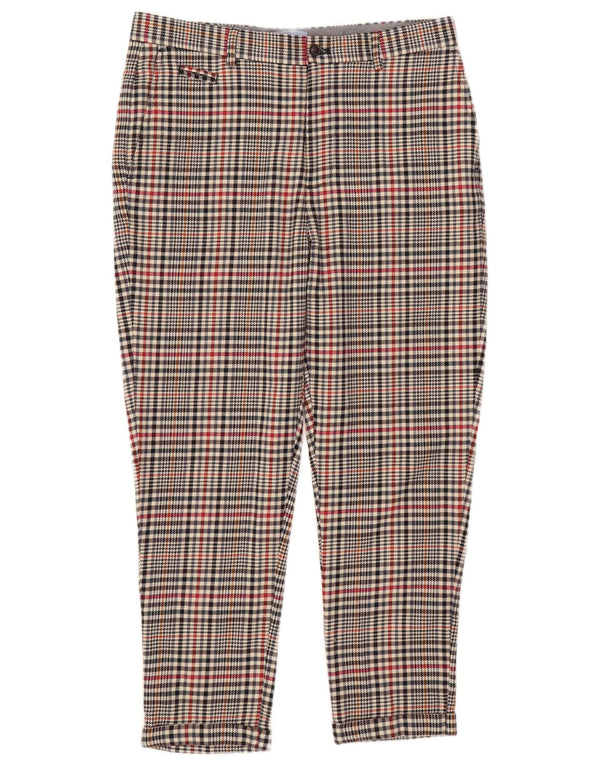 Pantaloni corti da uomo Zara EU 40 medio W31 L25 poliestere a quadri beige