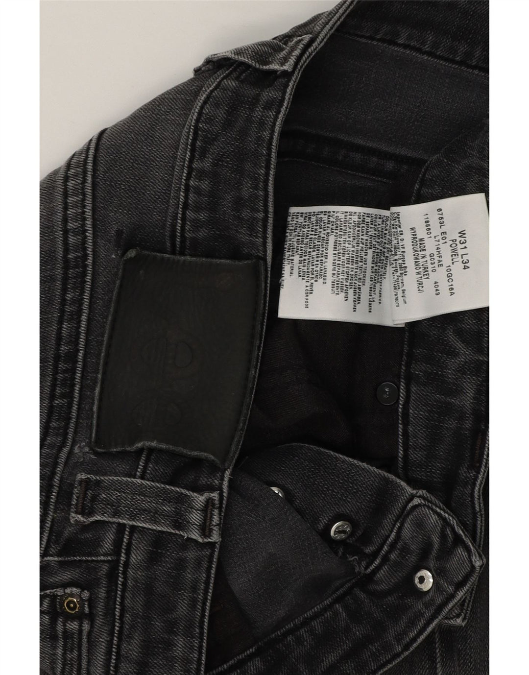 Jeans slim da uomo Lee W31 L32 cotone grigio