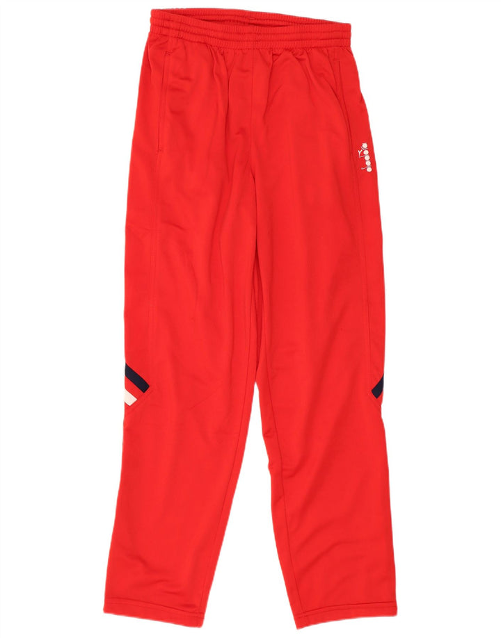 Pantaloni da tuta da uomo Diadora UK 38 Medium Rosso Poliestere